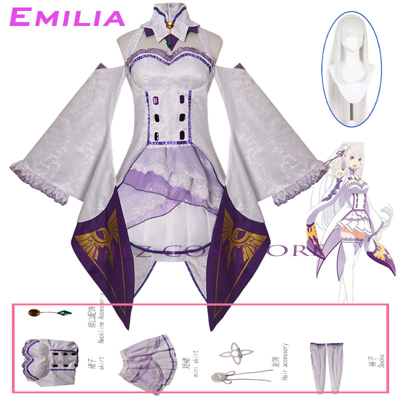 Anime Cosplay Women - Costume Cosplay di Emilia da Re