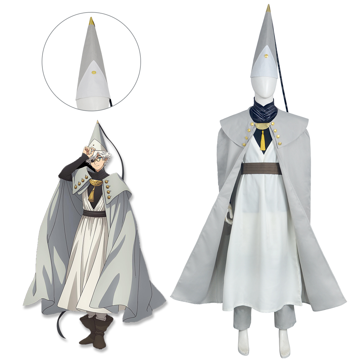 Anime Cosplay Festival - Costume da Mago Qifrey, Stile Anime,