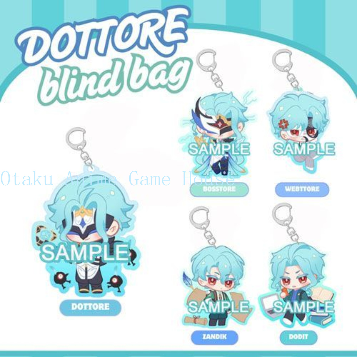 Anime Cosplay Kawaii - Portachiavi in Acrilico Kawaii del Dottore