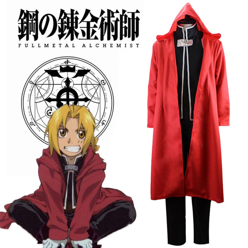 Fullmetal Alchemist Coat - Costume Completo Edward Elric di Fullmetal