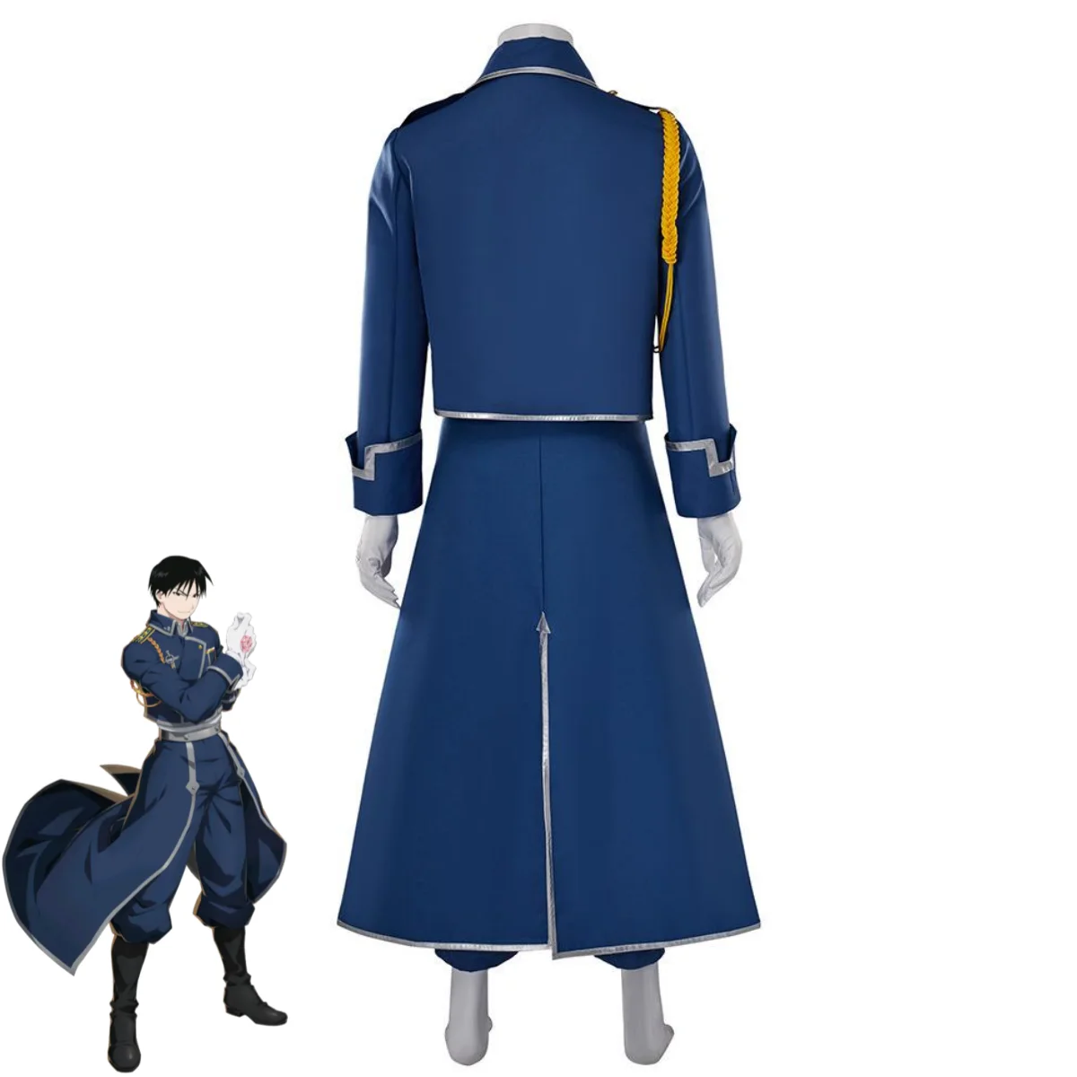 Fullmetal Alchemist Coat - Costume Cosplay Roy Mustang, Uniforme Militare
