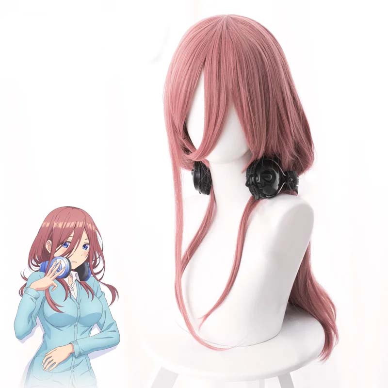 Quintuplets Anime Cosplay - Parrucca cosplay rosa scuro da 50