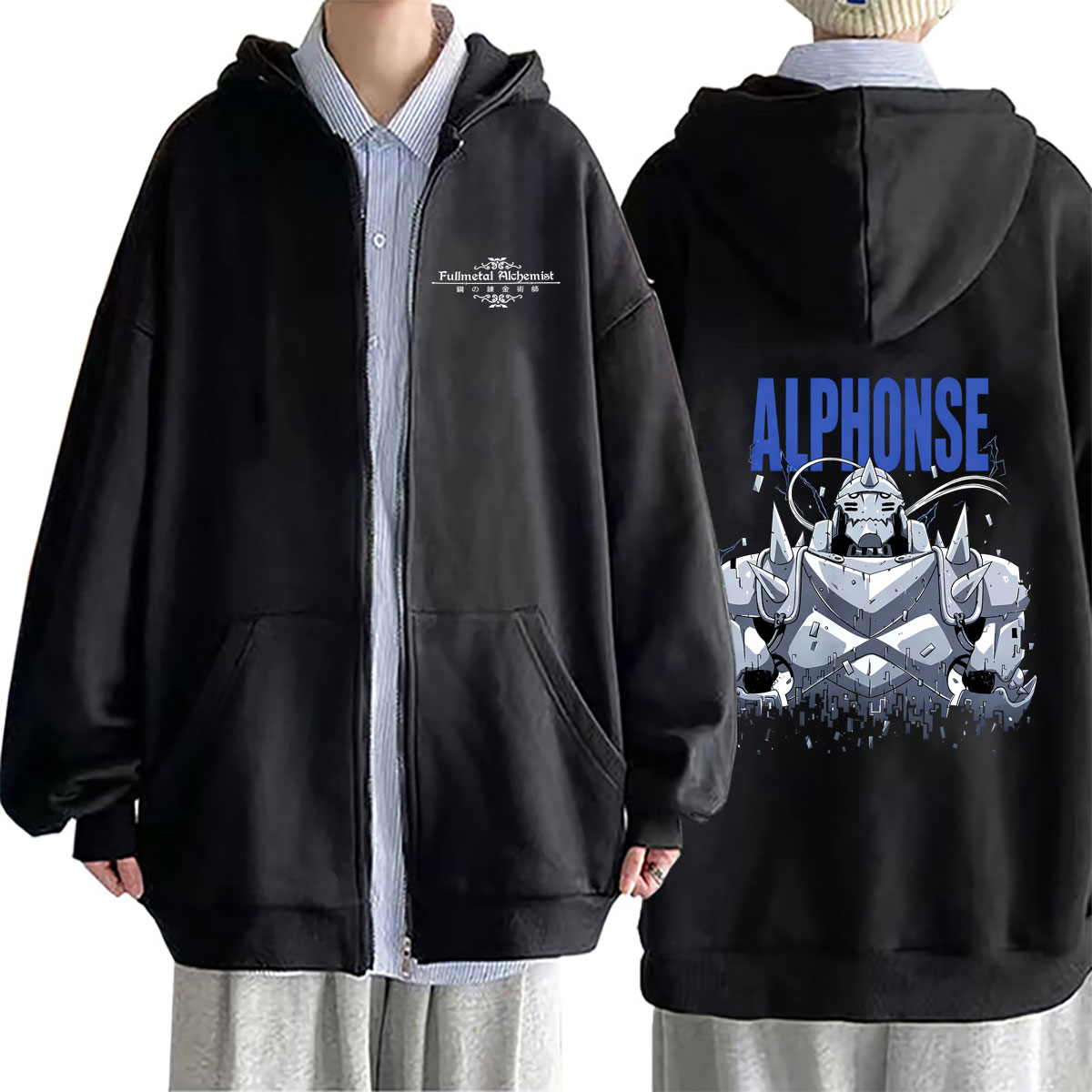 Felpa con Cappuccio e Zip Anim - Fullmetal Alchemist Coat recensione e prezzo