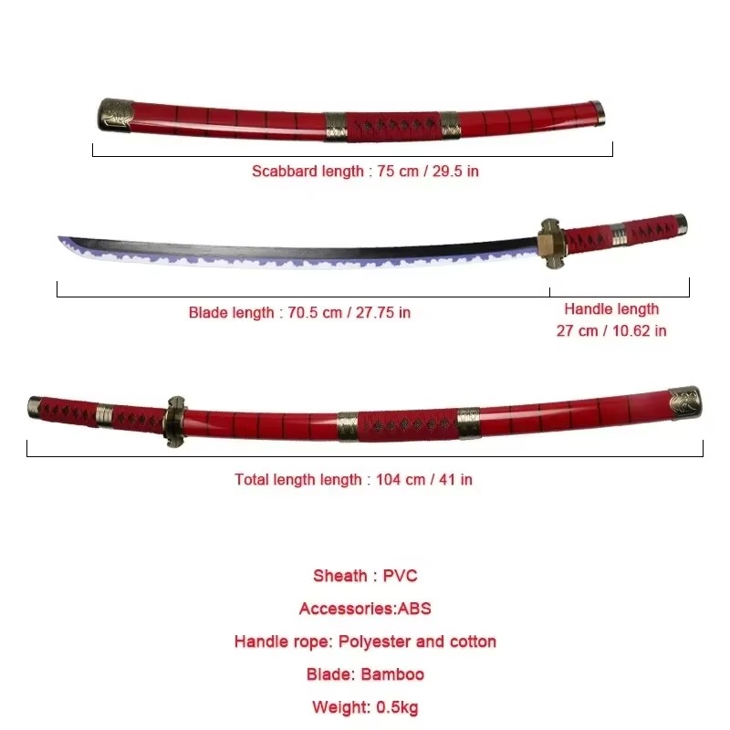 40incn Roronoa Zoro Katana Nin - Anime Cosplay Real recensione e prezzo