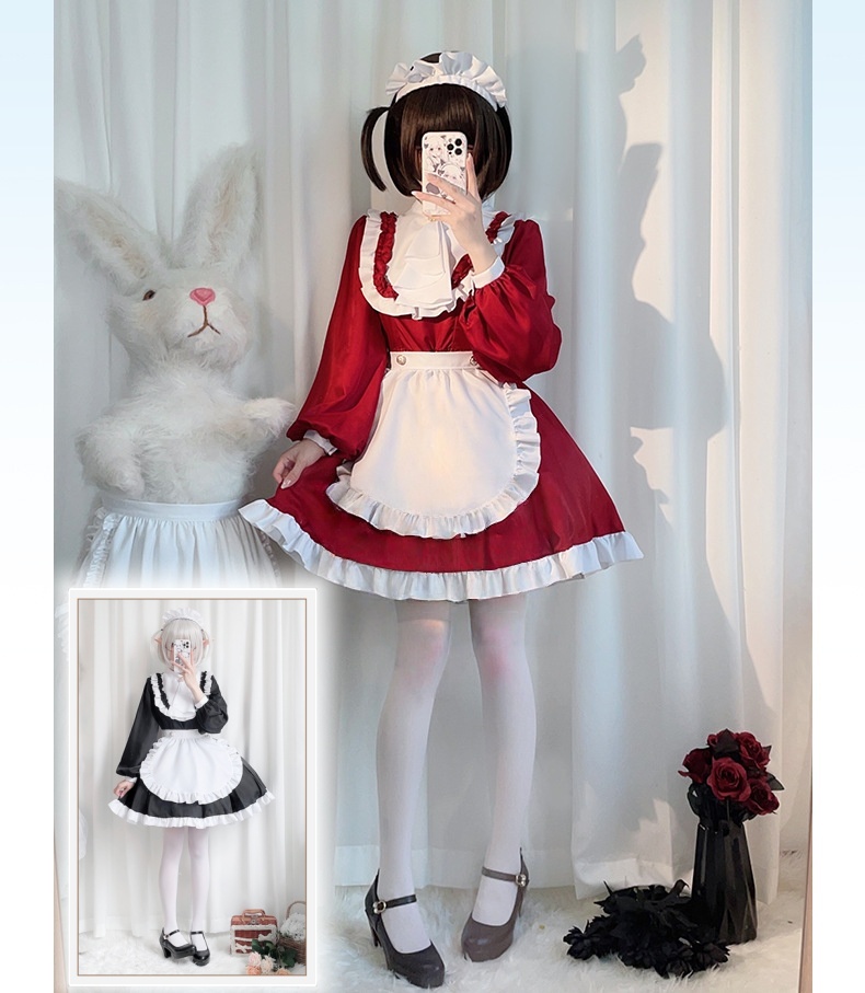 Stile giapponese Y2K Jirai Kei - Anime Cosplay Maid recensione e prezzo